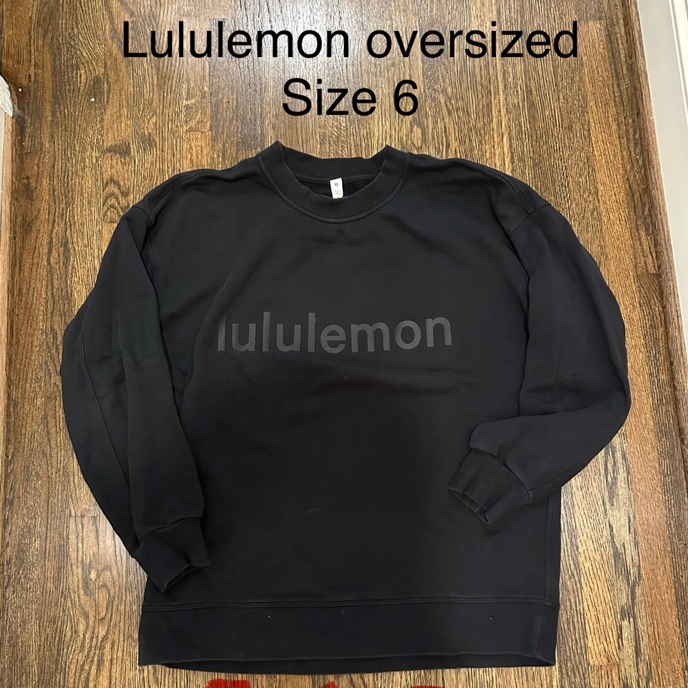 lululemon athletica Black Crewneck Sweatshirt